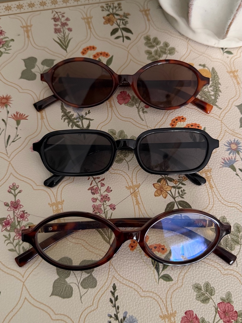 H&M Brown and Black Women's Oval & Rectangular Glasses Set